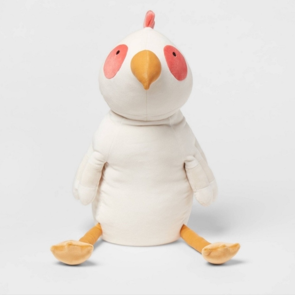 Pillowfort Chicken Weighted Plush Kids' Sensory-Friendly Throw Pillow 3 lbs